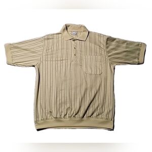 Vintage Haband Average Joe Men's  Striped Polo Shirt